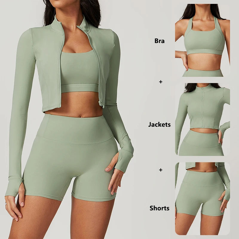 Set Flowing With Jacket - Alaia Fitness