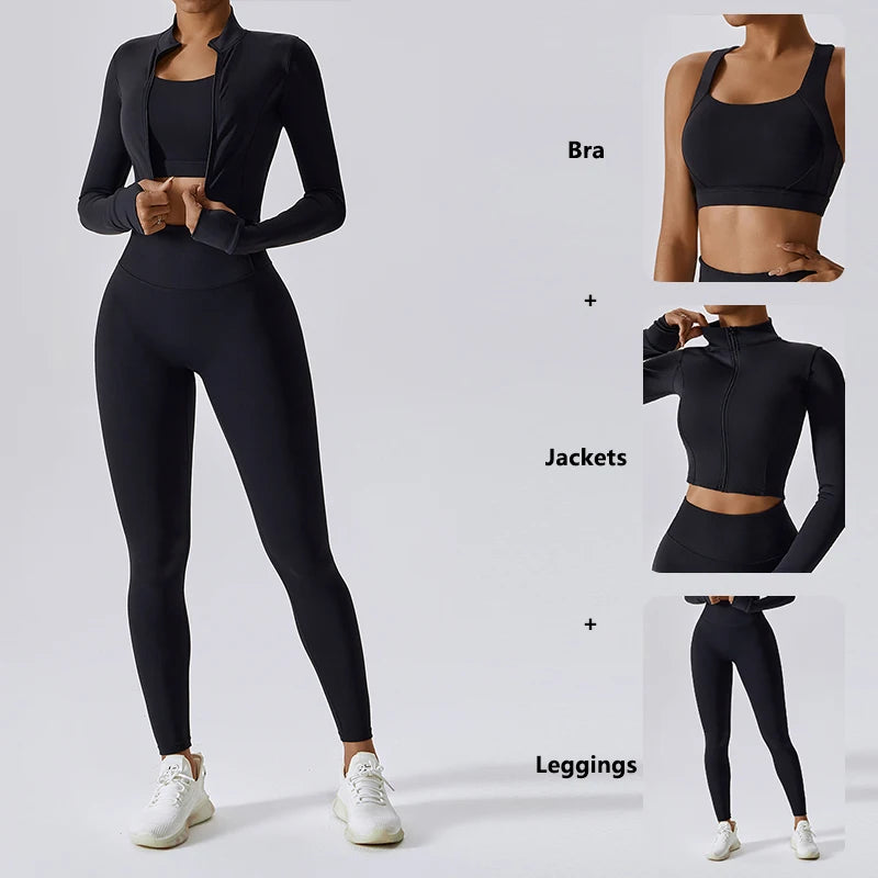 Set Flowing With Jacket - Alaia Fitness