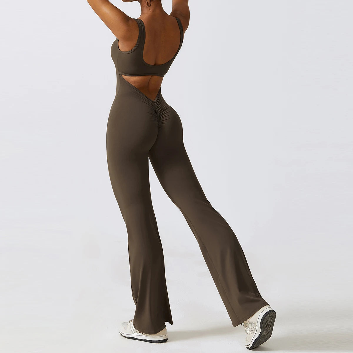 High-Performance Flare Jumpsuit - Alaia Fitness