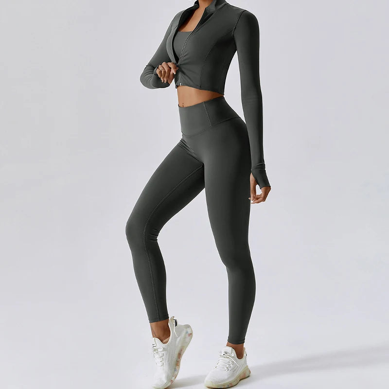 Set Flowing With Jacket - Alaia Fitness