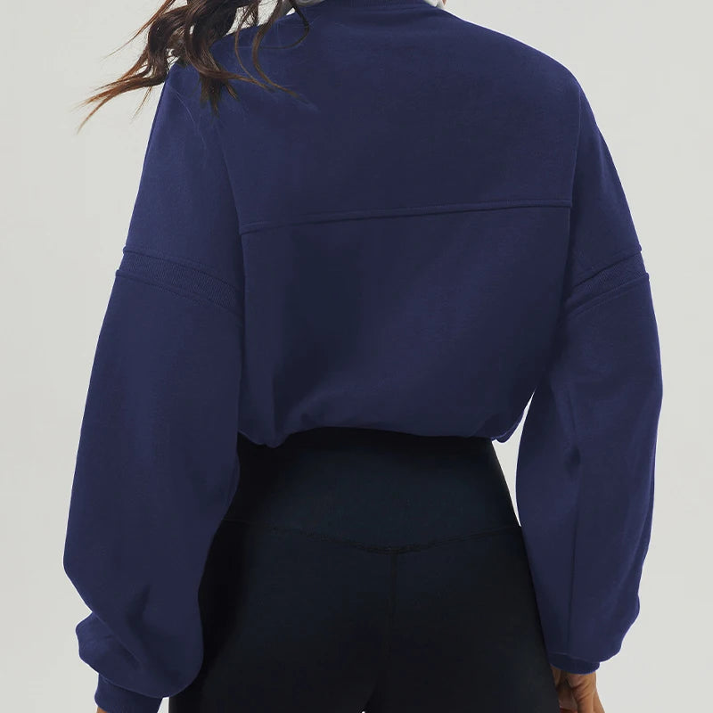 Neck-Zipper Sweater - Alaia Fitness