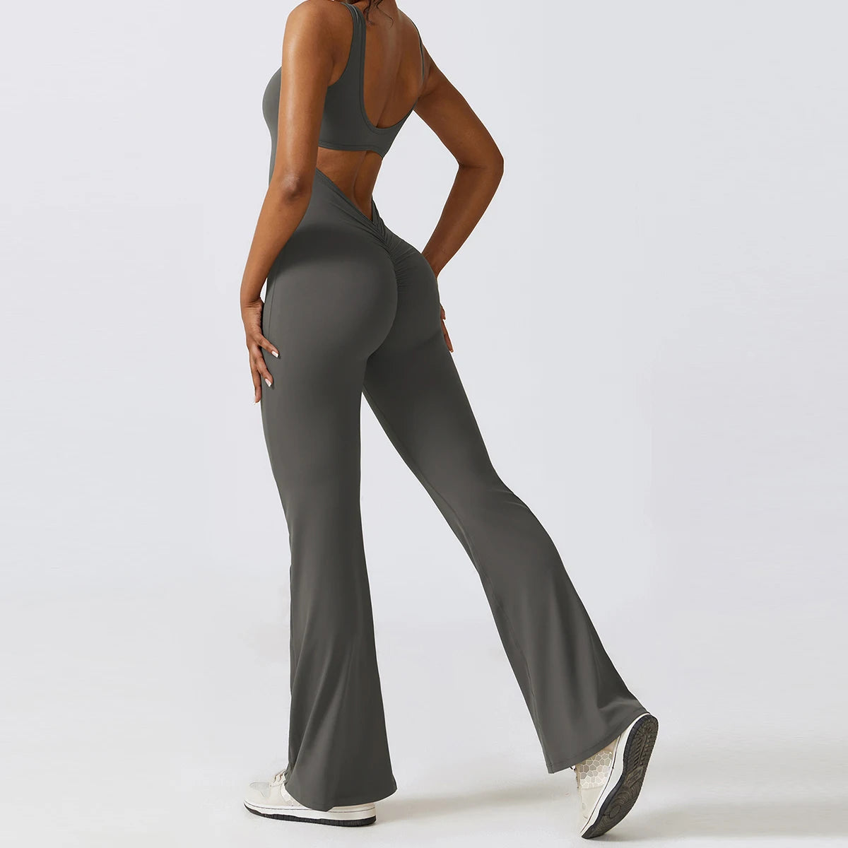 High-Performance Flare Jumpsuit - Alaia Fitness