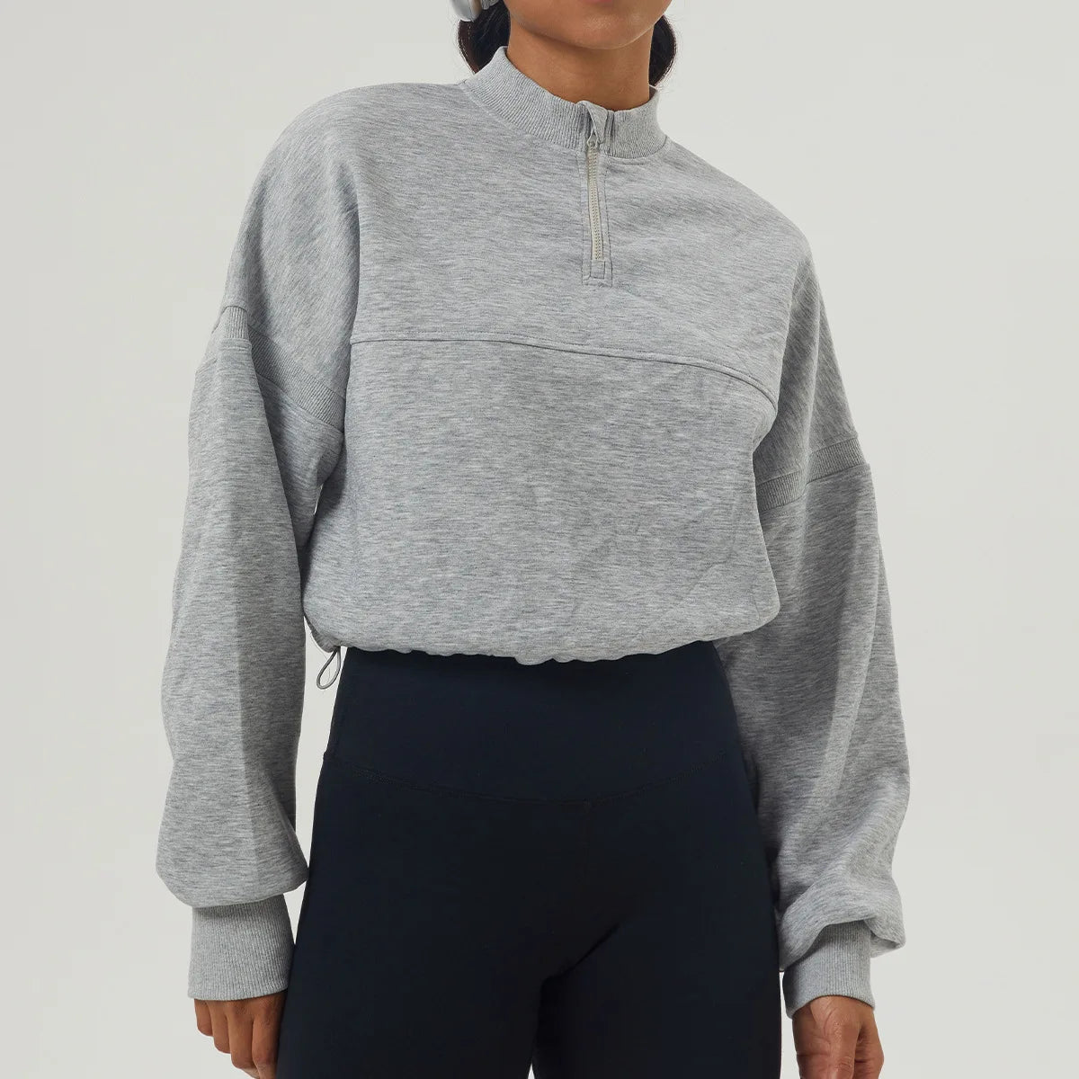Neck-Zipper Sweater - Alaia Fitness