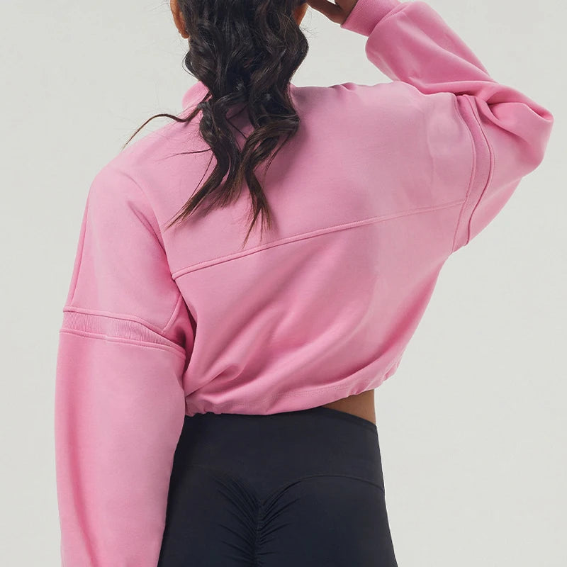 Neck-Zipper Sweater - Alaia Fitness