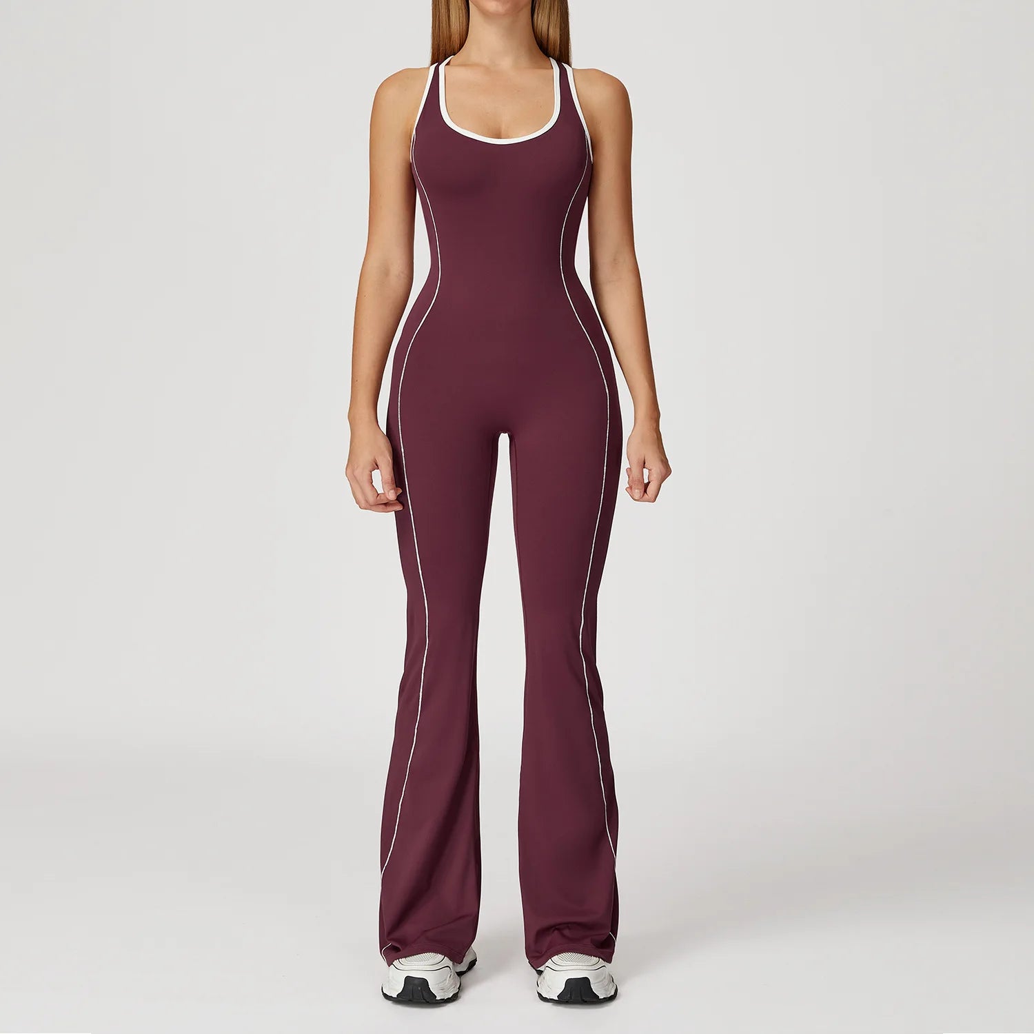 Flare Stripes Jumpsuit - Alaia Fitness
