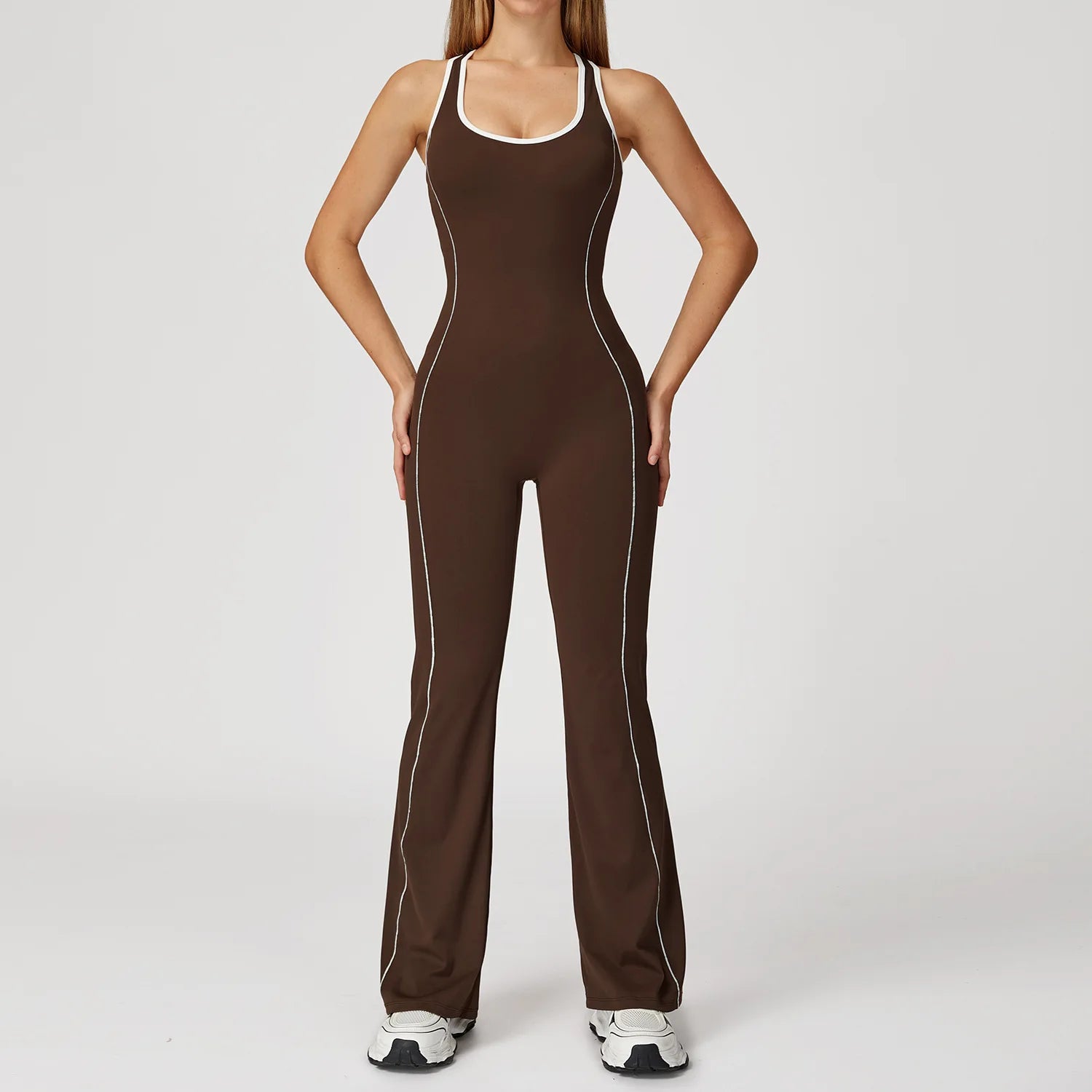 Flare Stripes Jumpsuit - Alaia Fitness