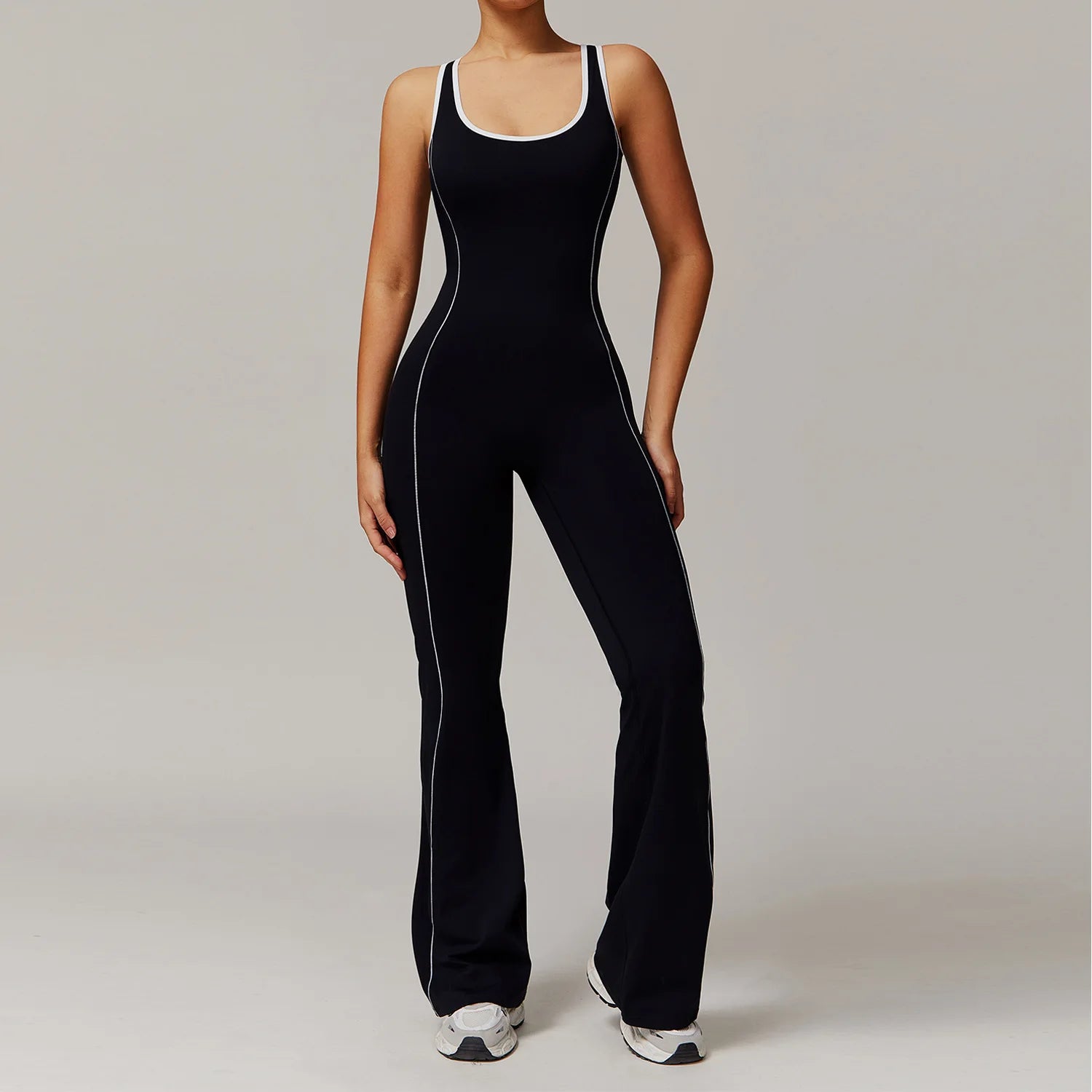 Flare Stripes Jumpsuit - Alaia Fitness