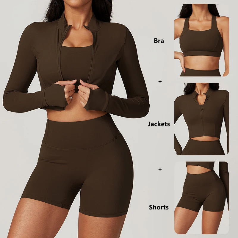 Set Flowing With Jacket - Alaia Fitness