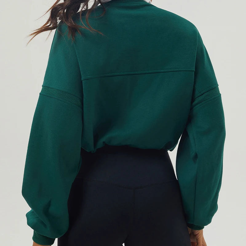 Neck-Zipper Sweater - Alaia Fitness